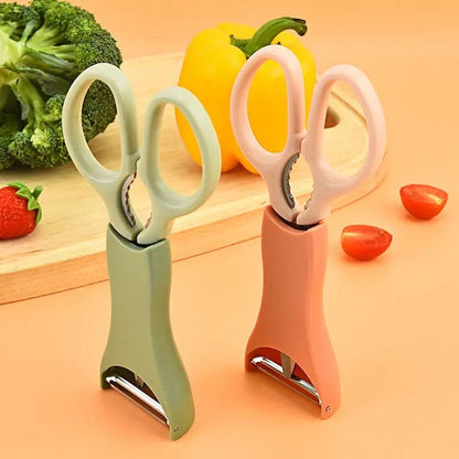 Stainless Steel Scissors & Peeler Set