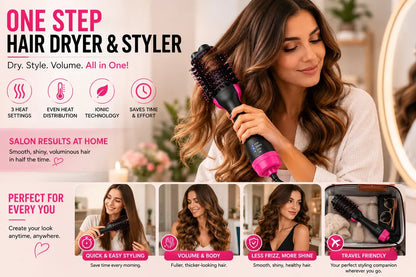 4-In-1 One Step Hair Dryer & Styler