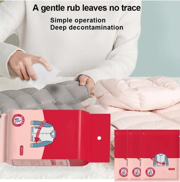 Portable Instant Stain Remover Wipes