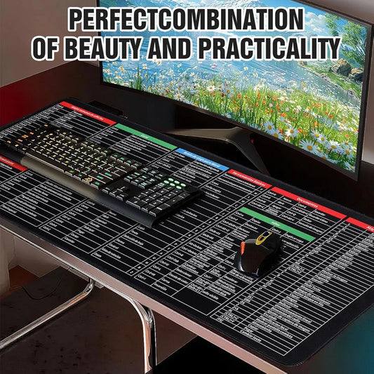 Anti Slip Windows & Office Keyboard Shortcuts Desk Mat