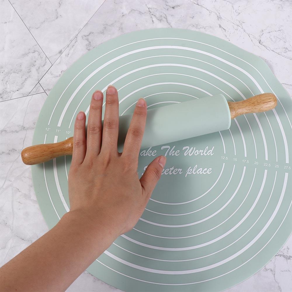 Silicone Dough Mat With Rolling Pin