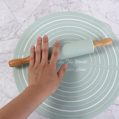Silicone Dough Mat With Rolling Pin