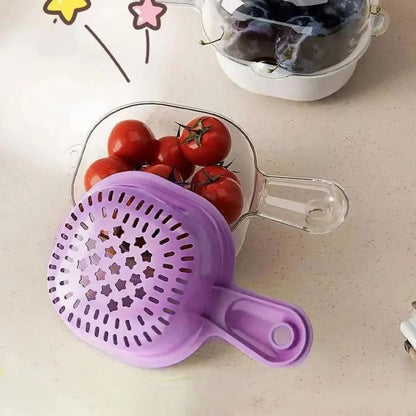 Kitchen Dual-Layer Draining Basket