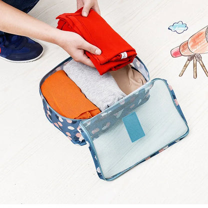 Printed 6Pcs Travel Bag Set