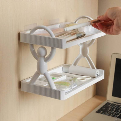 Wall Mounted 2-Tier Storage Rack