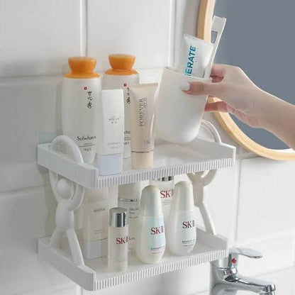 Wall Mounted 2-Tier Storage Rack