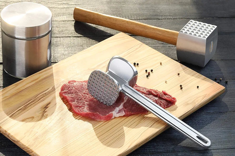 Meat Hammer Stainless Steel Meat Mallet Tenderizer