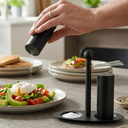Iron Salt, Pepper & Toothpick Holder Dining Organizer