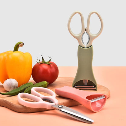 Stainless Steel Scissors & Peeler Set