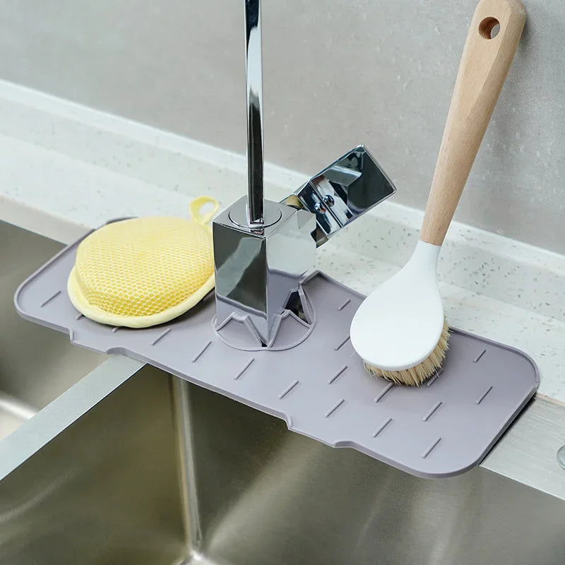 Kitchen Faucet Sink Splash Guard Silicone Sink Faucet Pad Sink Mat