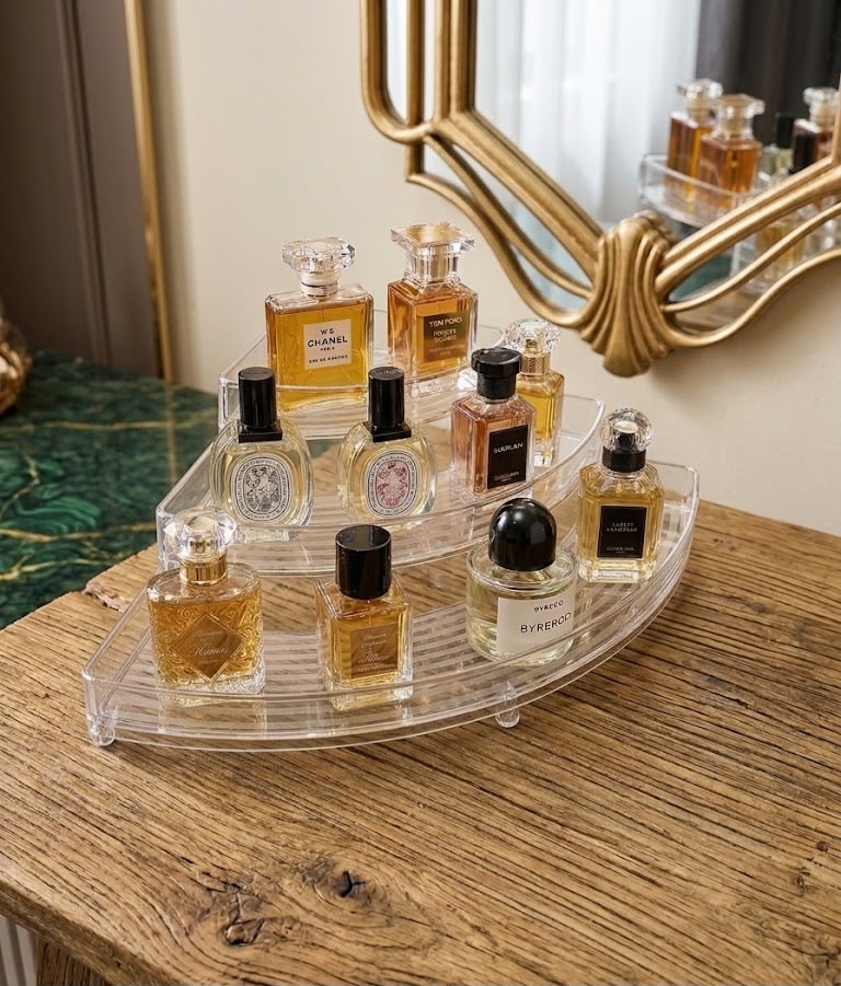 Multipurpose 3-Tier Corner Luxury  Desktop Storage Organizer