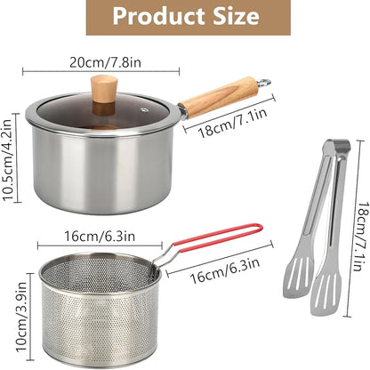 Stainless Steel Multifunctional Deep Frying Pot