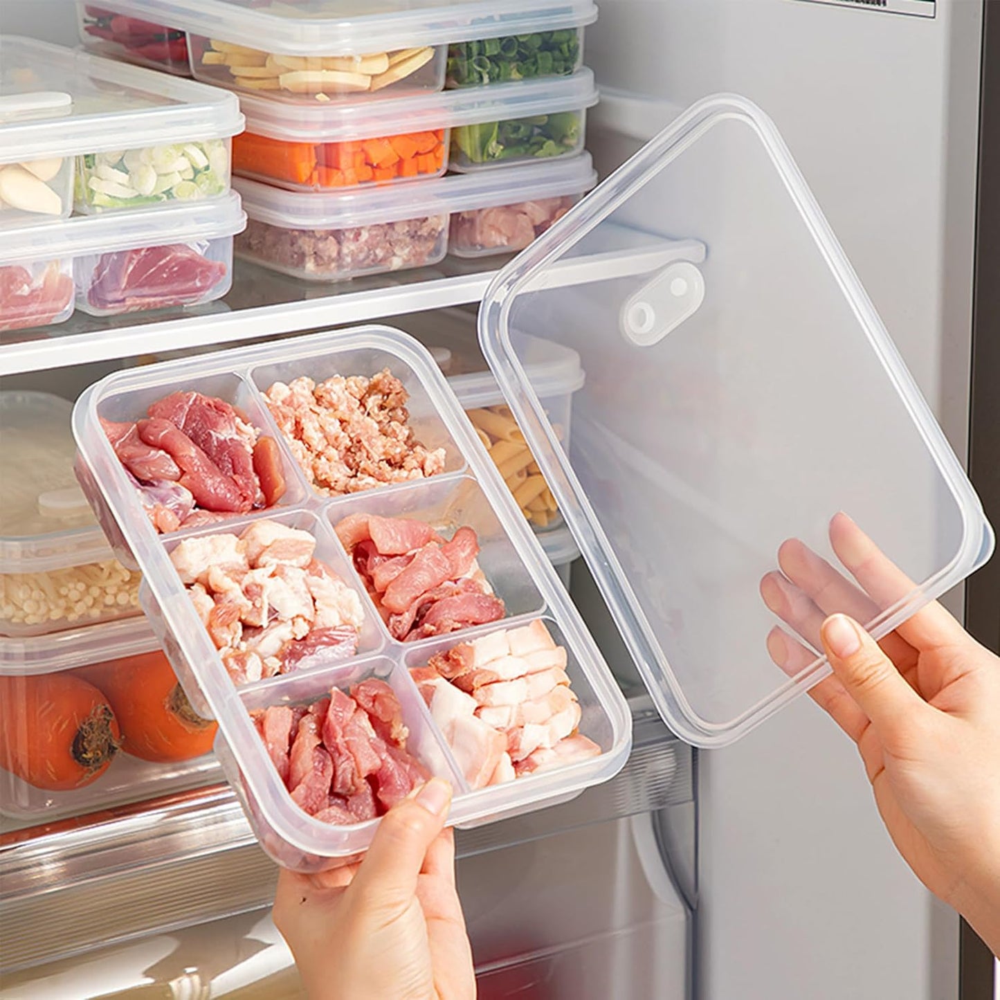6 Portion Portable Refrigerator Food Storage Box