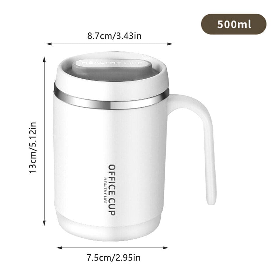 Travel Insulated Carry Mug With Handle (Stainless Steel)