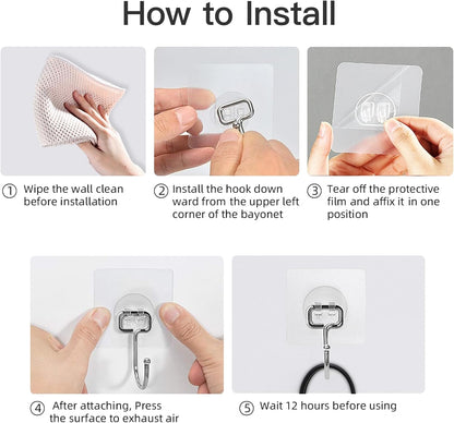 Wall Mounted Self Adhesive Hook