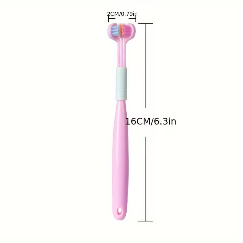 3 Sided Toothbrush Safety Toothbrush