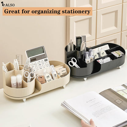 Makeup Organiser with 360° Rotating Makeup Brush Holder