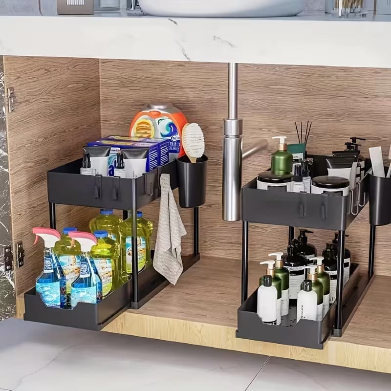 2 Tier Under Sink Organizer Rack