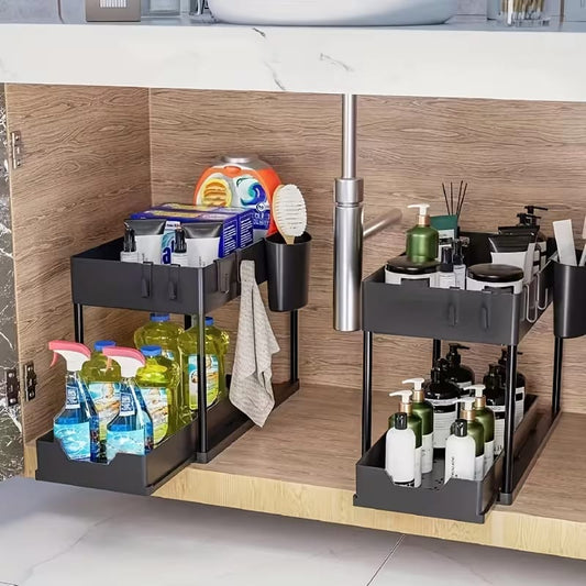 2 Tier Under Sink Organizer Rack
