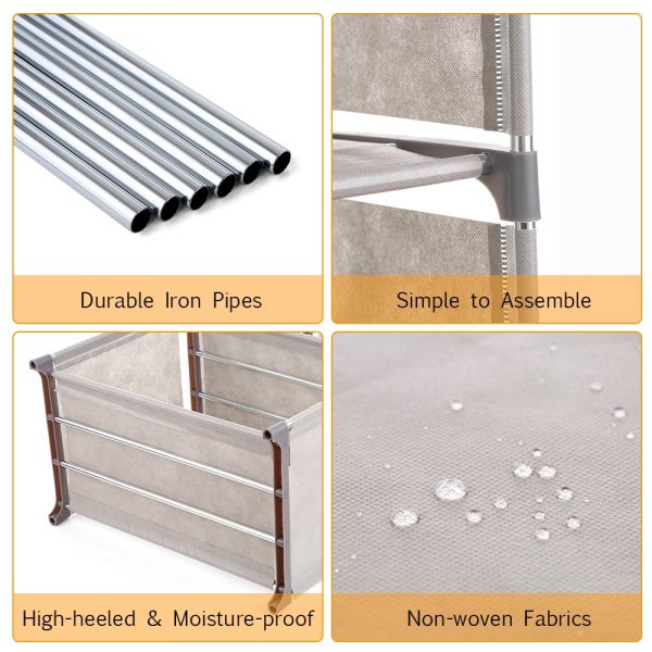 Multipurpose 4Layer Oxford Storage Rack