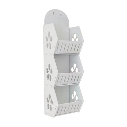 Wall Mounted Sticking 3 Compartment Rack