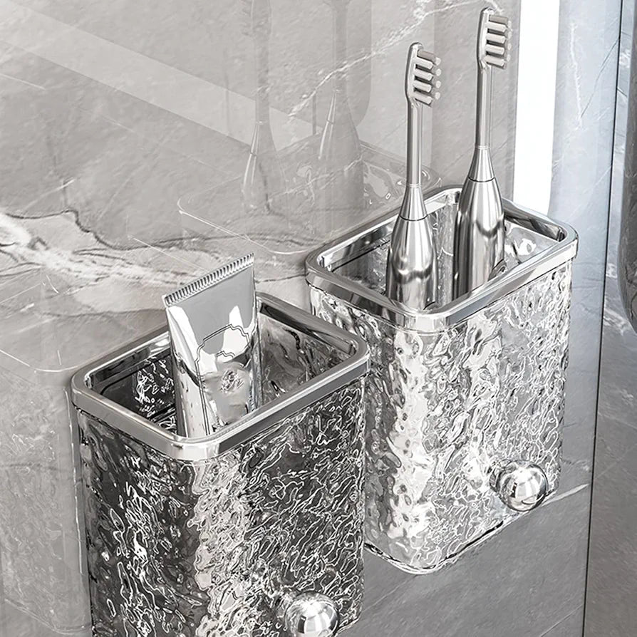Luxurious Style Wall Mounted Toiletries Storage Holder