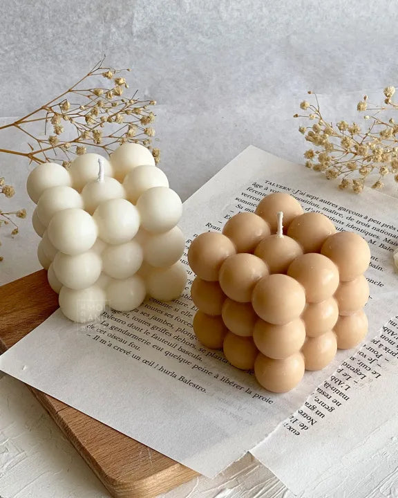 Scanted Bubble Cube Candle
