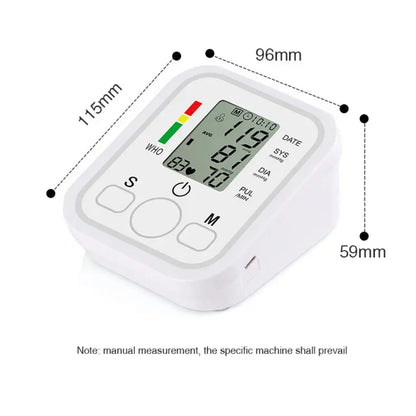 Digital Blood Pressure Monitor Fully Automatic Machine with Heart Rate Monitor