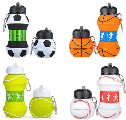 Collapsable Silicone Sports Water Bottles
