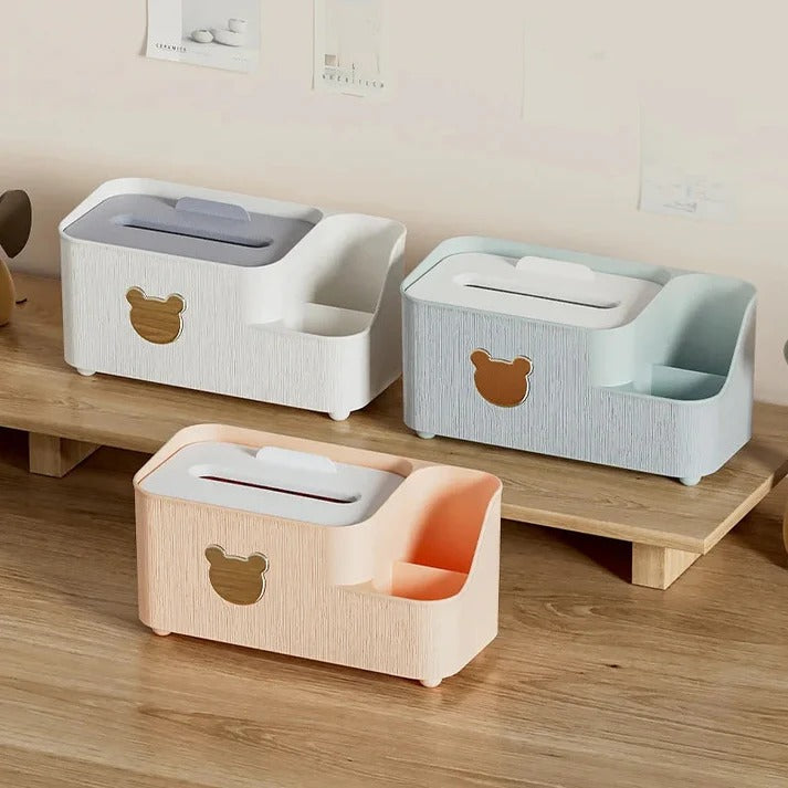 Bear Design Desktop Tissue Storage Box
