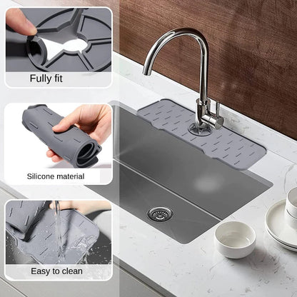 Kitchen Faucet Sink Splash Guard Silicone Sink Faucet Pad Sink Mat