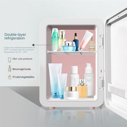 Mini Makeup Fridge :
AC/DC Cooler & Warmer for Beauty & Skincare | Home & Car Use