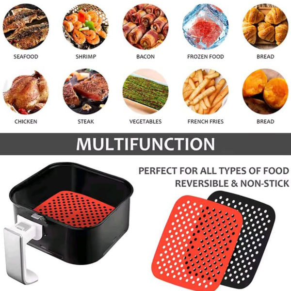 Reusable Non-Stick Air Fryer Silicone Mat