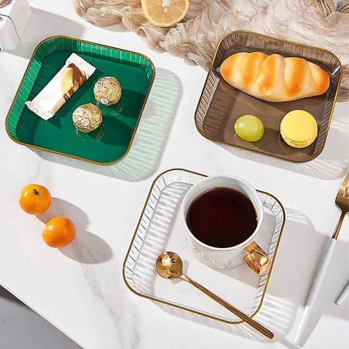 Nordic Mini Snacks Tray Plastic (Pack Of 4)