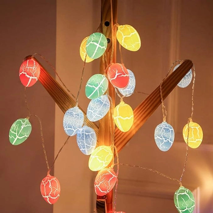 Easter Crackled Egg LED String Lights