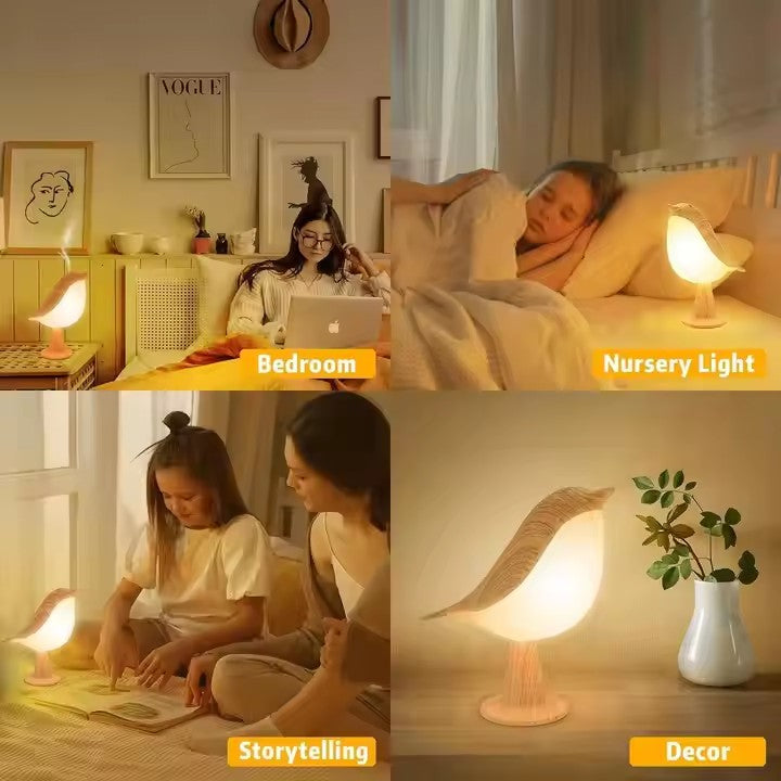 Rechargeable Sparrow Bird Shaped Table Lamp
