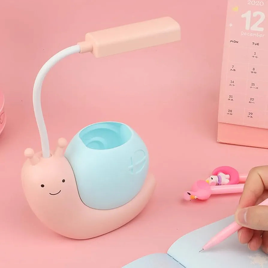 Adjustable Foldable Cartoon Snail LED Desk Lamp