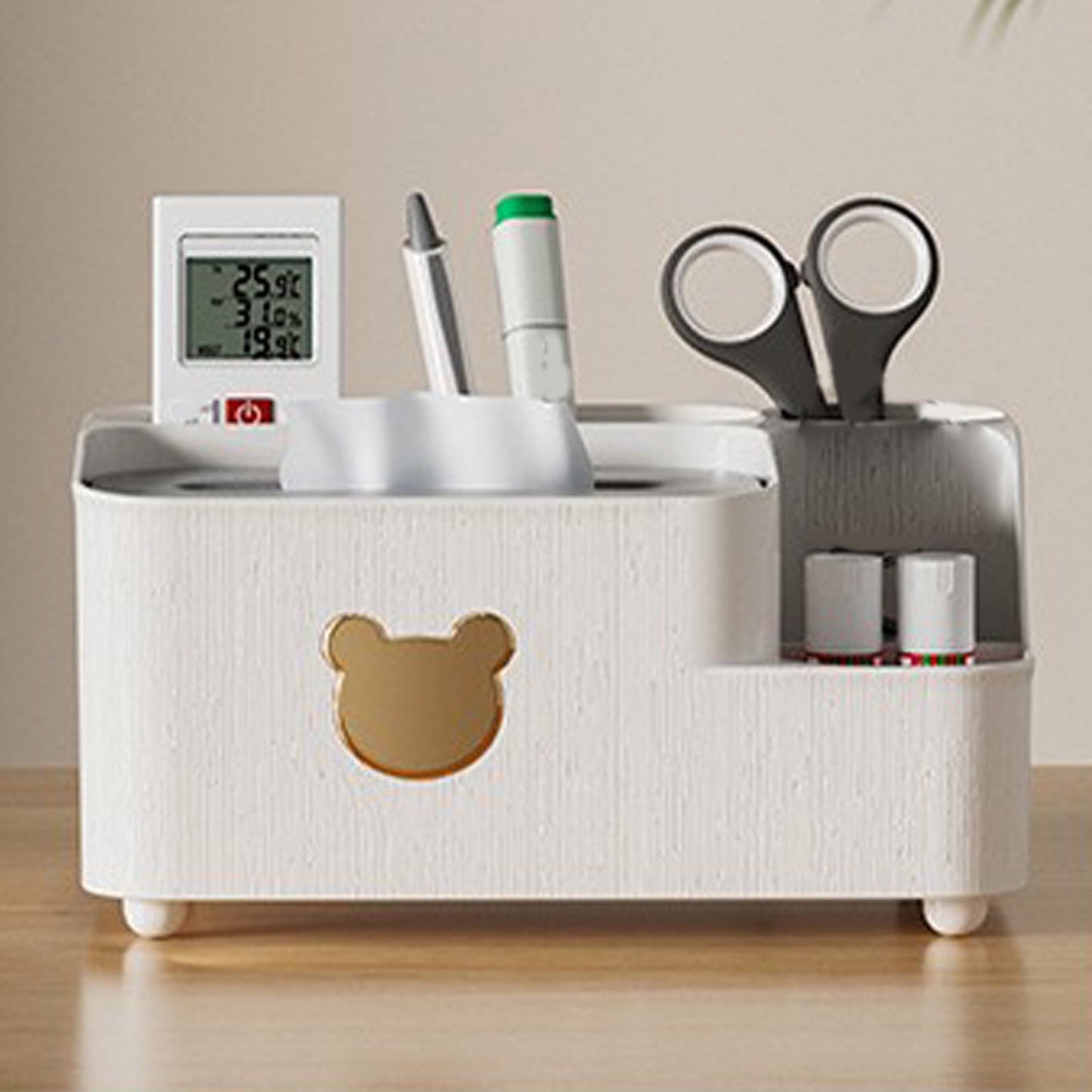 Bear Design Desktop Tissue Storage Box