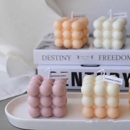 Scanted Bubble Cube Candle