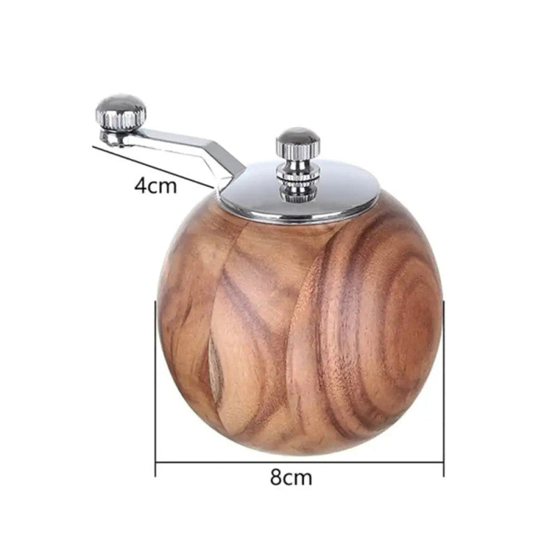 Premium Wooden Pepper & Spice Grinder Hand Crank Seasoning Mill
