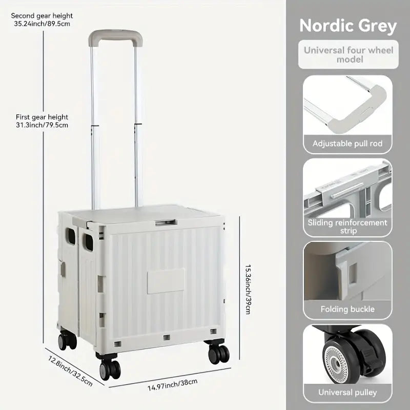 Outdoor Folding Storage Trolley Heavy Duty