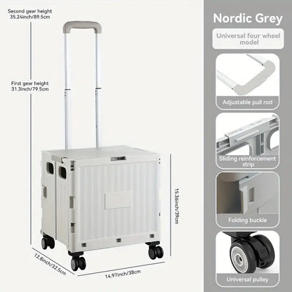 Outdoor Folding Storage Trolley Heavy Duty