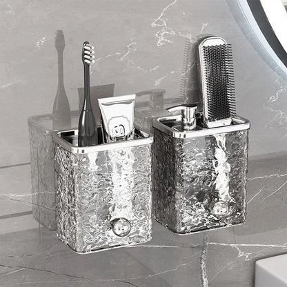 Luxurious Style Wall Mounted Toiletries Storage Holder