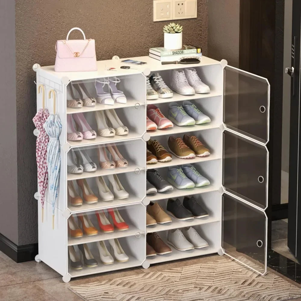 12 Layer Attachable Expandable Shoes Rack