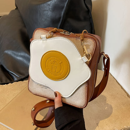 Unique Egg And Bread Shape Women Crossbody Bag