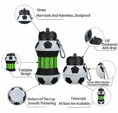 Collapsable Silicone Sports Water Bottles