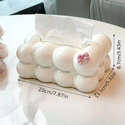 Bubble Bow Tissue Box