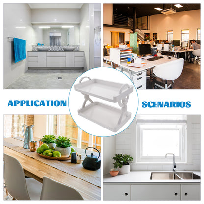 Wall Mounted 2-Tier Storage Rack