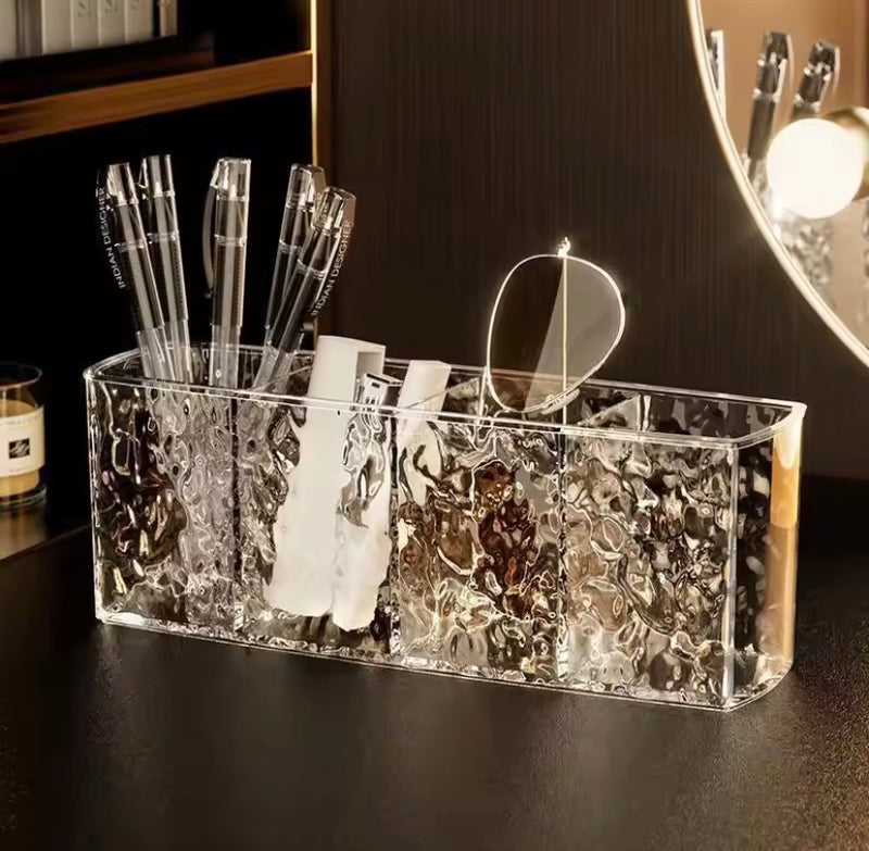 4 Grid Makeup Brush & Pen Holder