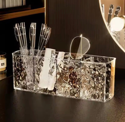 4 Grid Makeup Brush & Pen Holder
